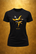 Vici brand "I Conquered" graphic t-shirt in soft fabric, featuring a bold design from House of Fresh-2.