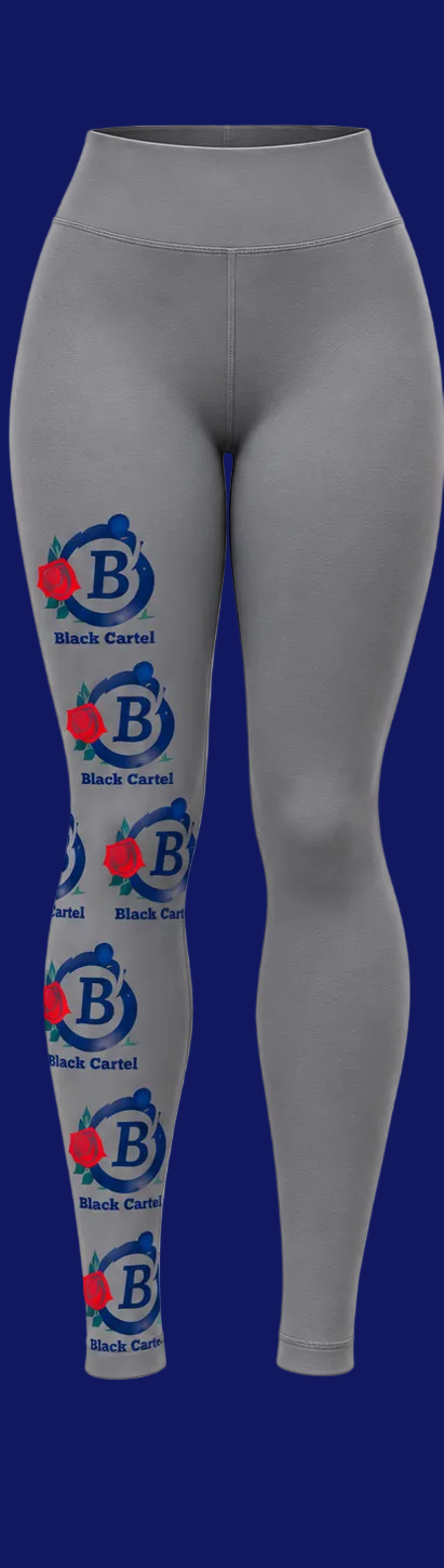 Women's black cartel leggings by House of Fresh-2, featuring a snug fit and smooth fabric for stylish comfort.