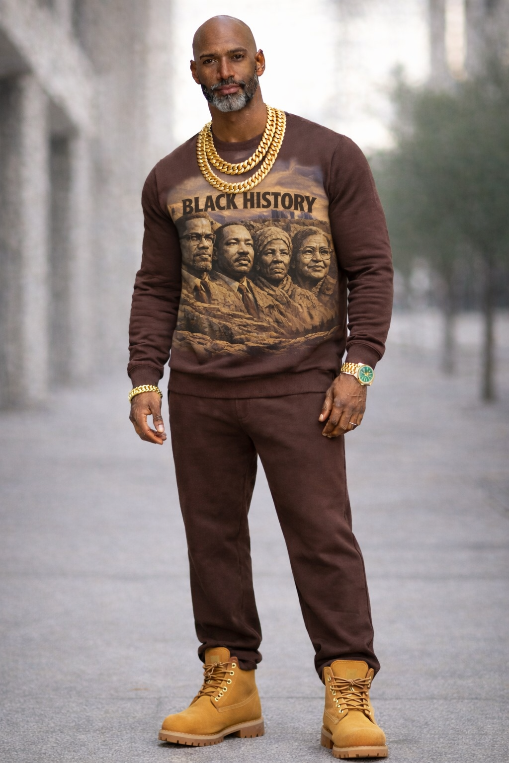 Black History graphic Sweatshirt(Mountain) - House of Fresh-2