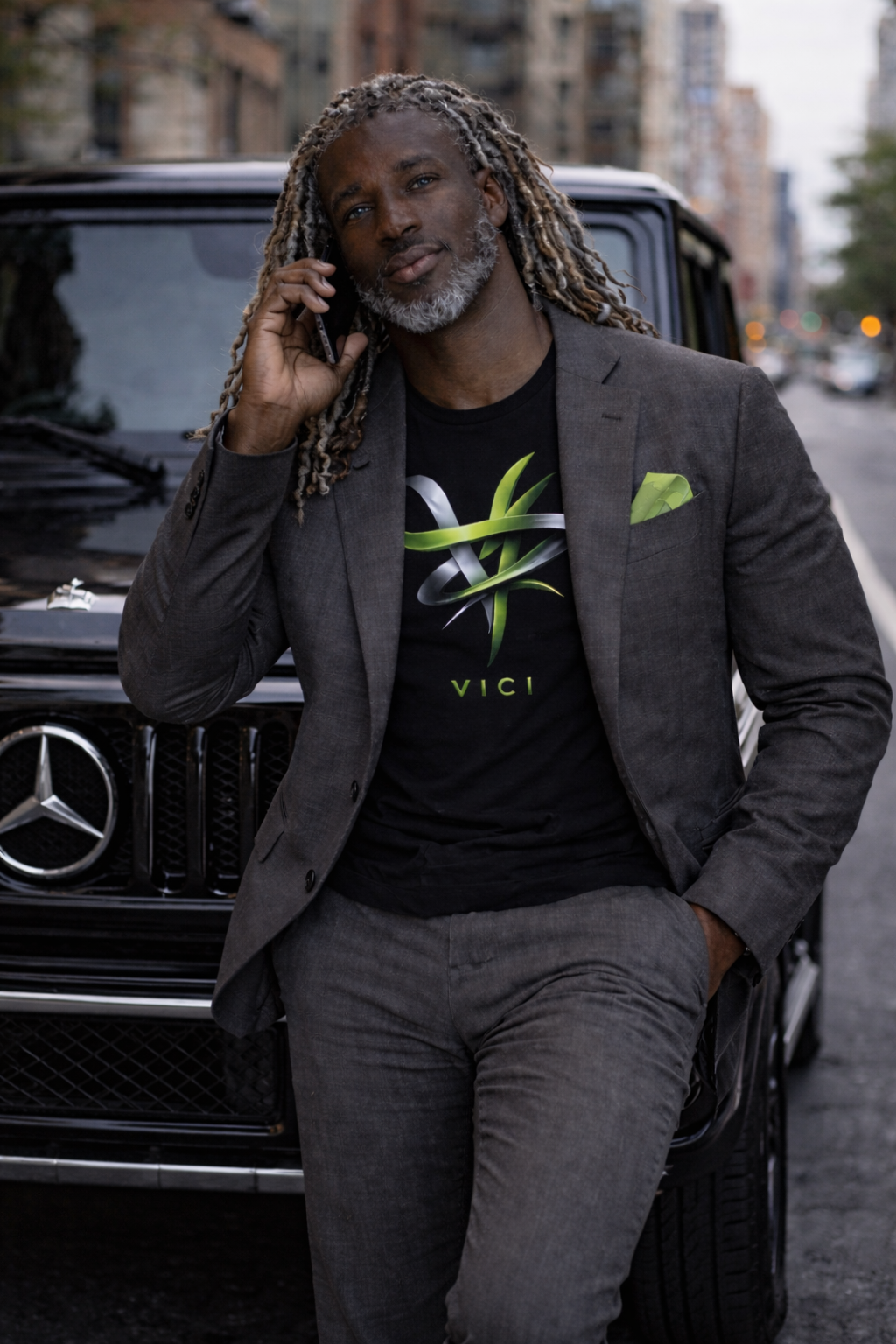 Vici brand I Conquered graphic t-shirt by House of Fresh-2, featuring bold lettering on a soft fabric background.