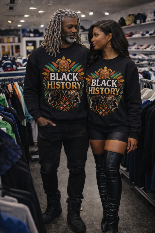 Black History graphic Sweatshirt (Turtle Island) - House of Fresh-2