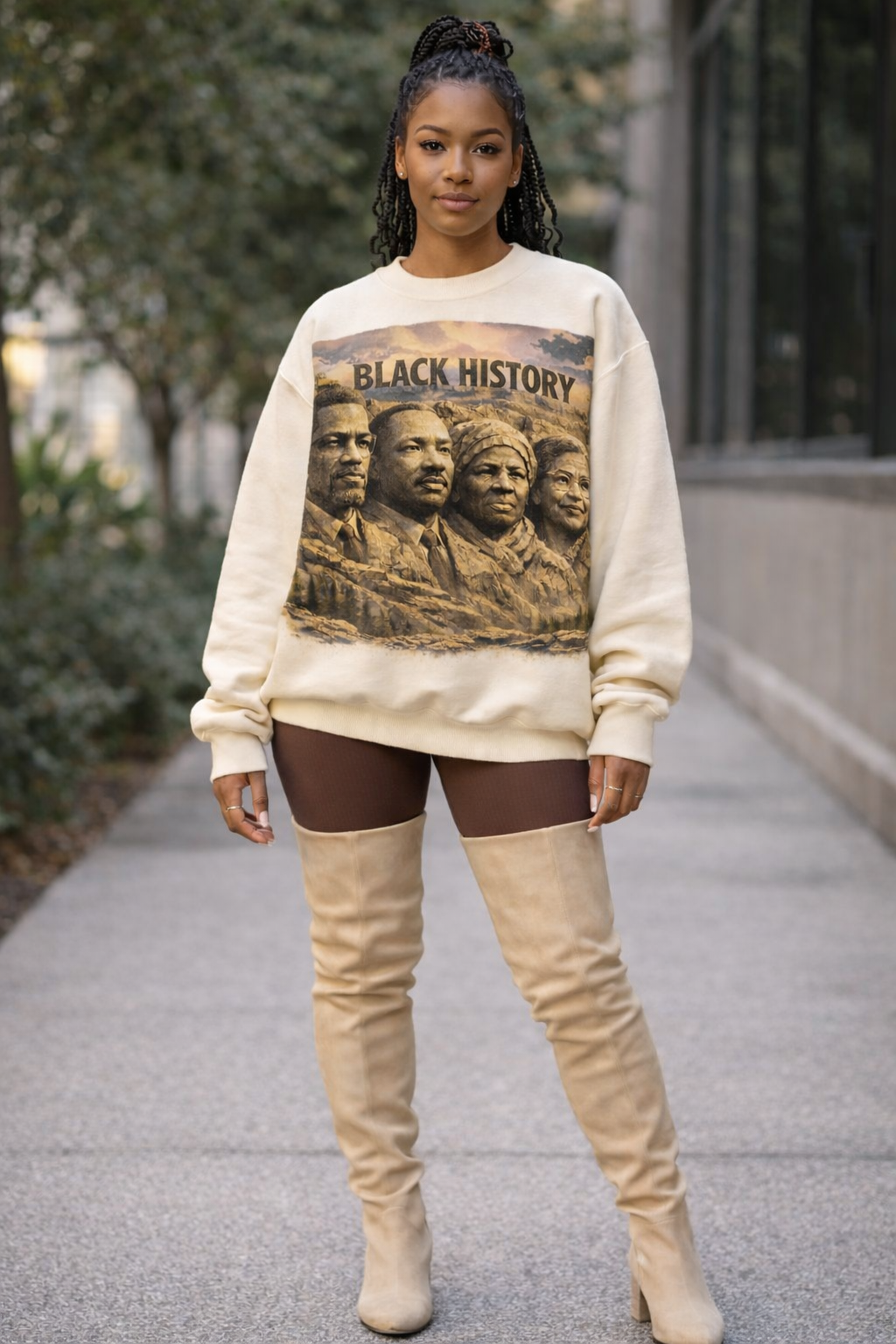 Black History graphic Sweatshirt(Mountain) - House of Fresh-2