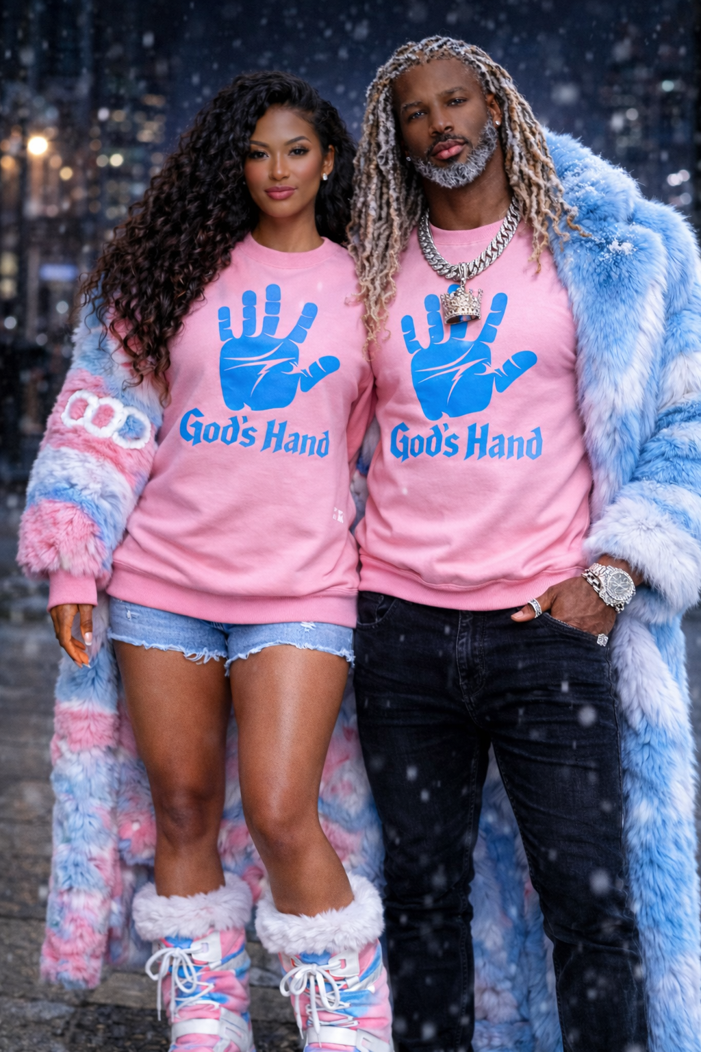 God's hand graphic (Sweatshirt)