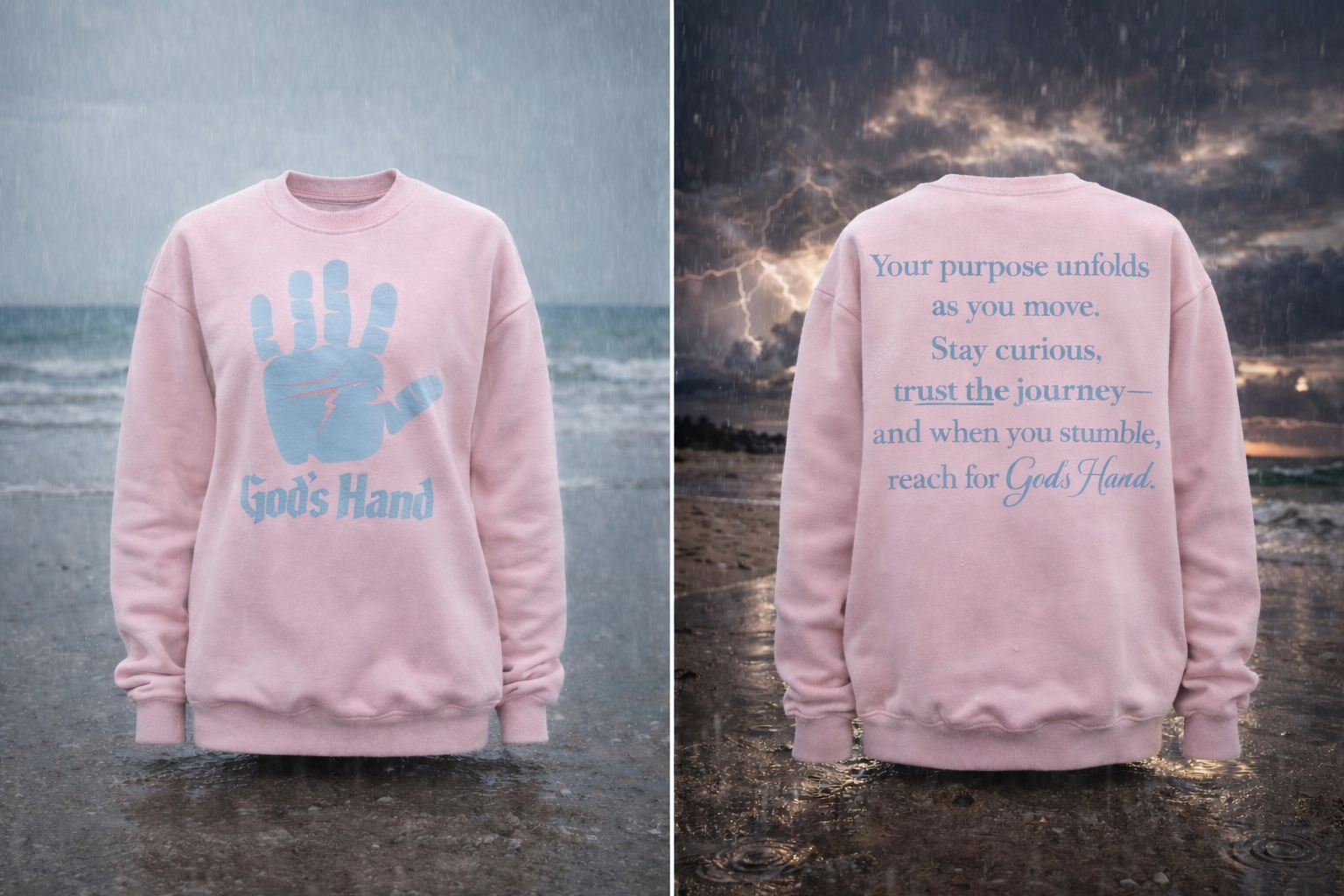 God's hand graphic (Sweatshirt)